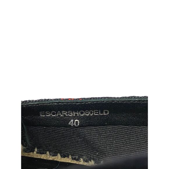 Burberry Checked Espadrilles in Navy Blue Canvas - Picture 6 of 8